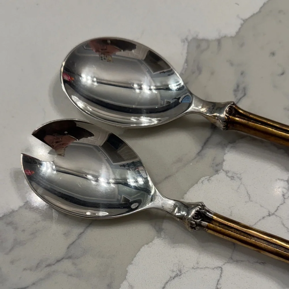 Luxury Bamboo Handle Serving Spoons